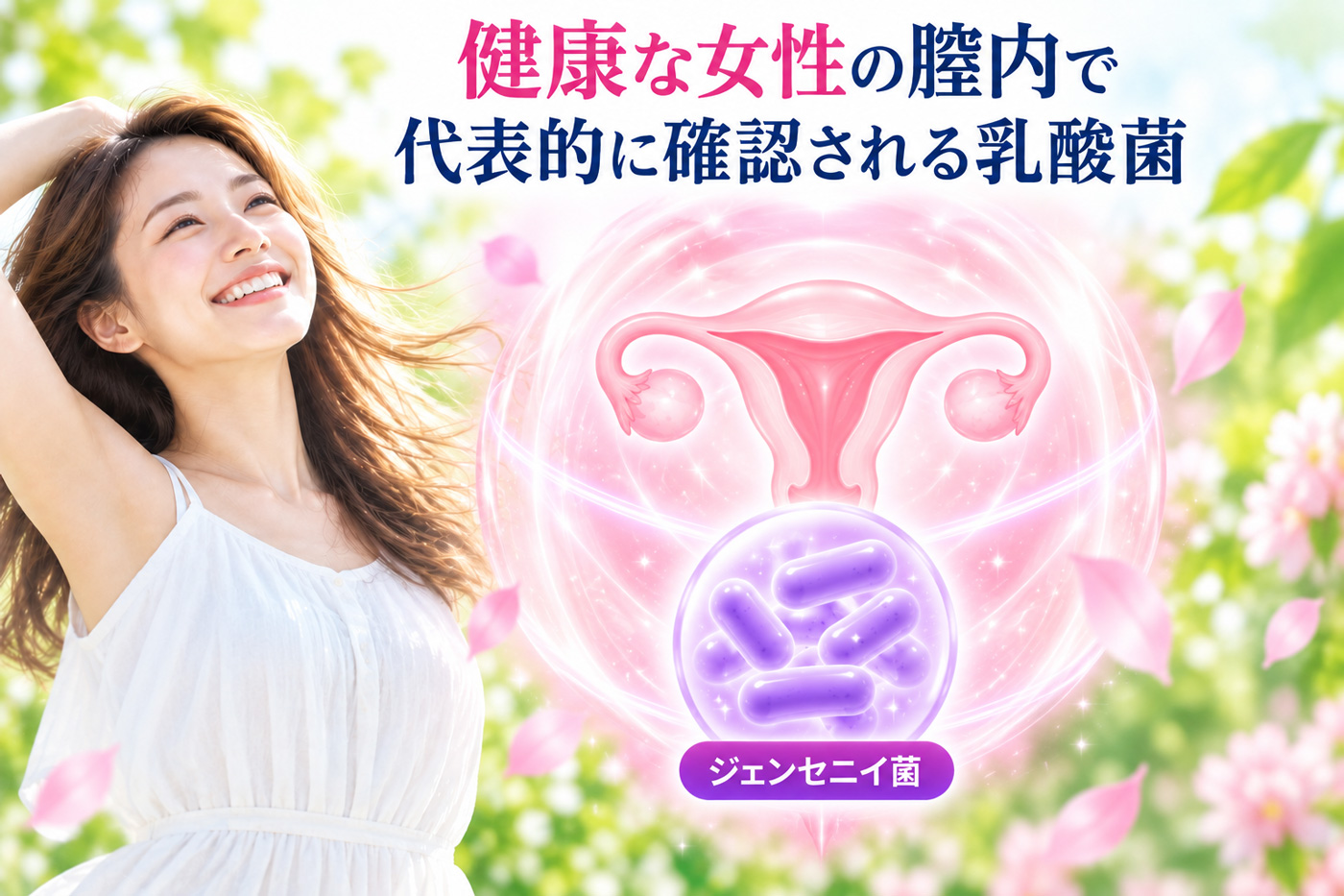健康な女性の膣内に存在する乳酸菌ジェンセニイ菌
