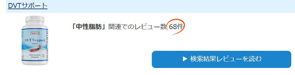レビューサイトで「中性脂肪」と検索した結果がコチラこのセットの商品が上位２位です