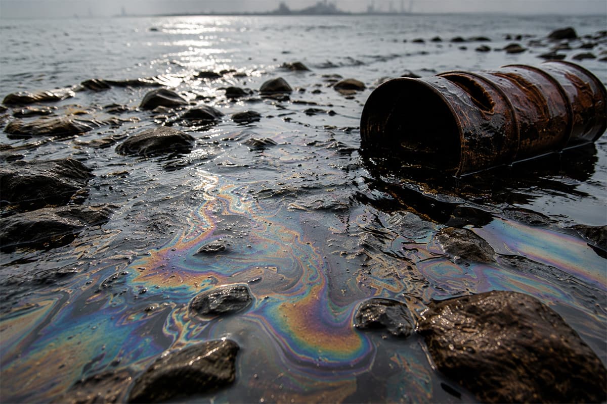 海洋汚染された海域